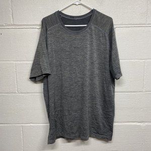 Lululemon Tech Short Sleeve Mens Shirt Gray Size XXL Athletic